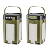 Portable Solar Camping Light with Power Bank Function and Hook for Outdoor Hiking and Emergency Camping Light