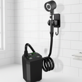 New Function 6000mAh Portable Shower Pump with Light 5 Spray Modes Fahrenheit Display IPX8 Waterproof Ideal for Outdoor Camping