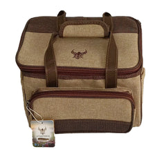Shaam fabric wooden bag #10898