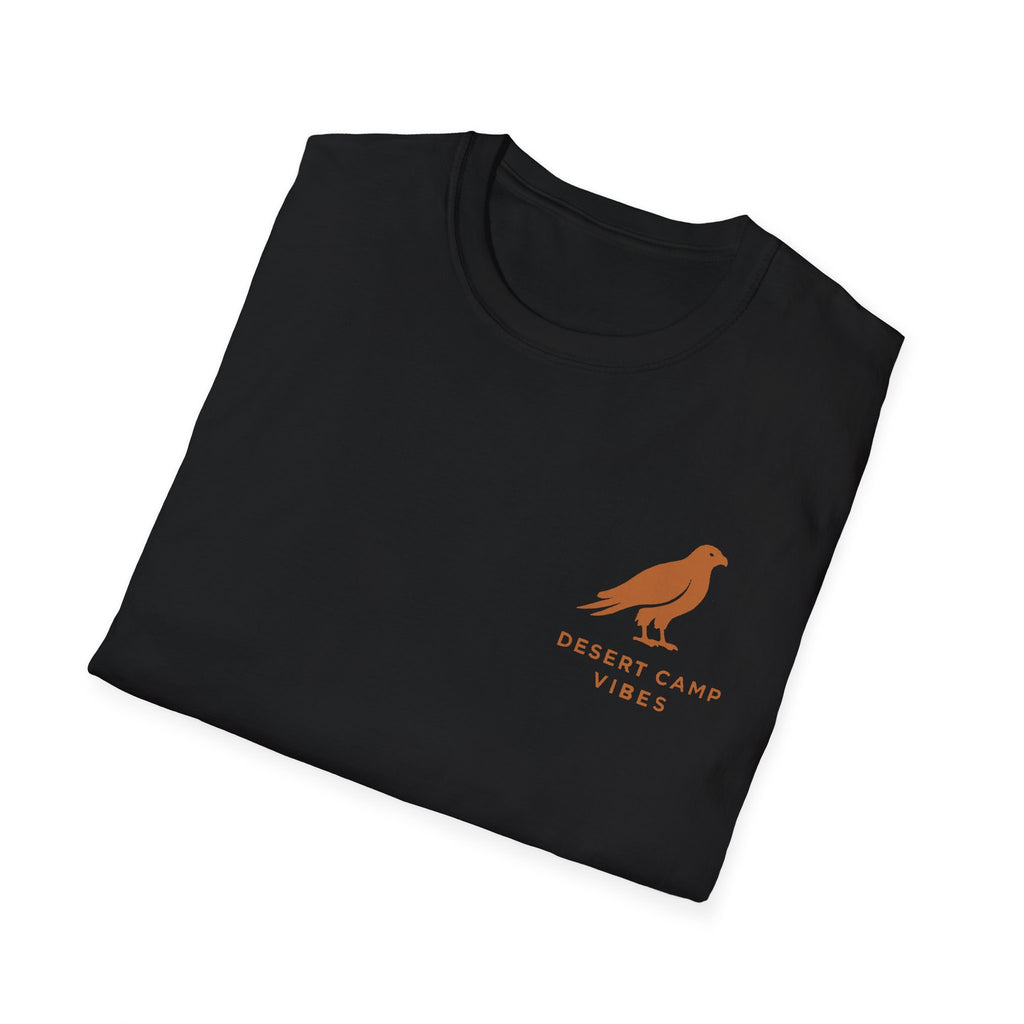 Desert Camp Vibes T-Shirt — Minimal Falcon Graphic Tee