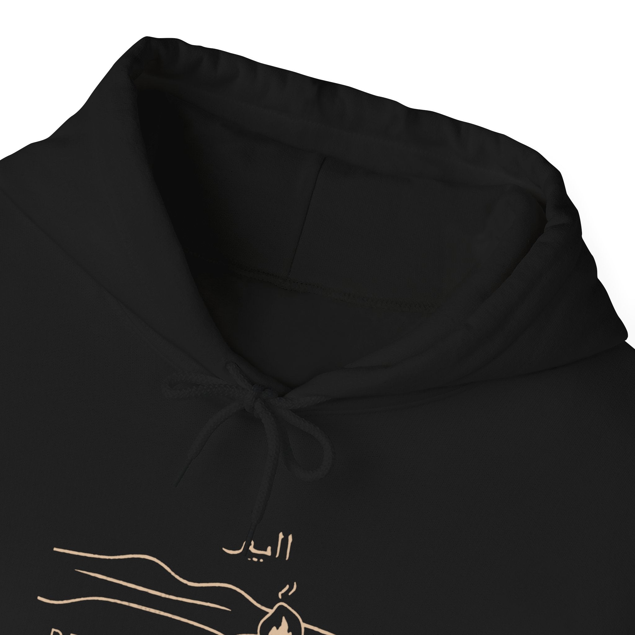 Desert Campfires Hoodie — Minimal Line Art Camping Hoodie
