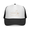 Desert Camp Vibes Trucker Cap — Minimal Campfire & Dune Hat Dual Color