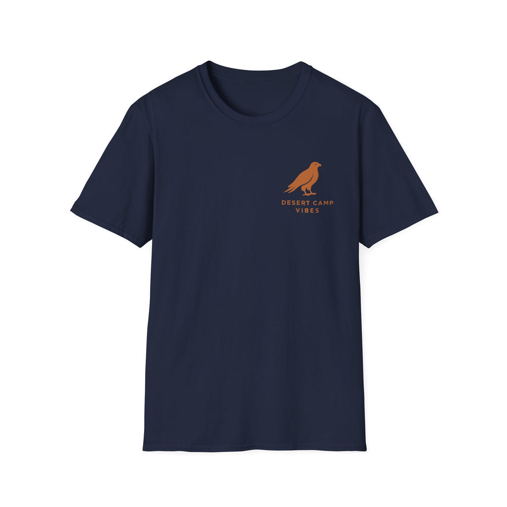 Desert Camp Vibes T-Shirt — Minimal Falcon Graphic Tee