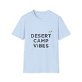 Desert Camp Vibes T-Shirt — Minimal Arabic Graphic Tee for Camping & Travel
