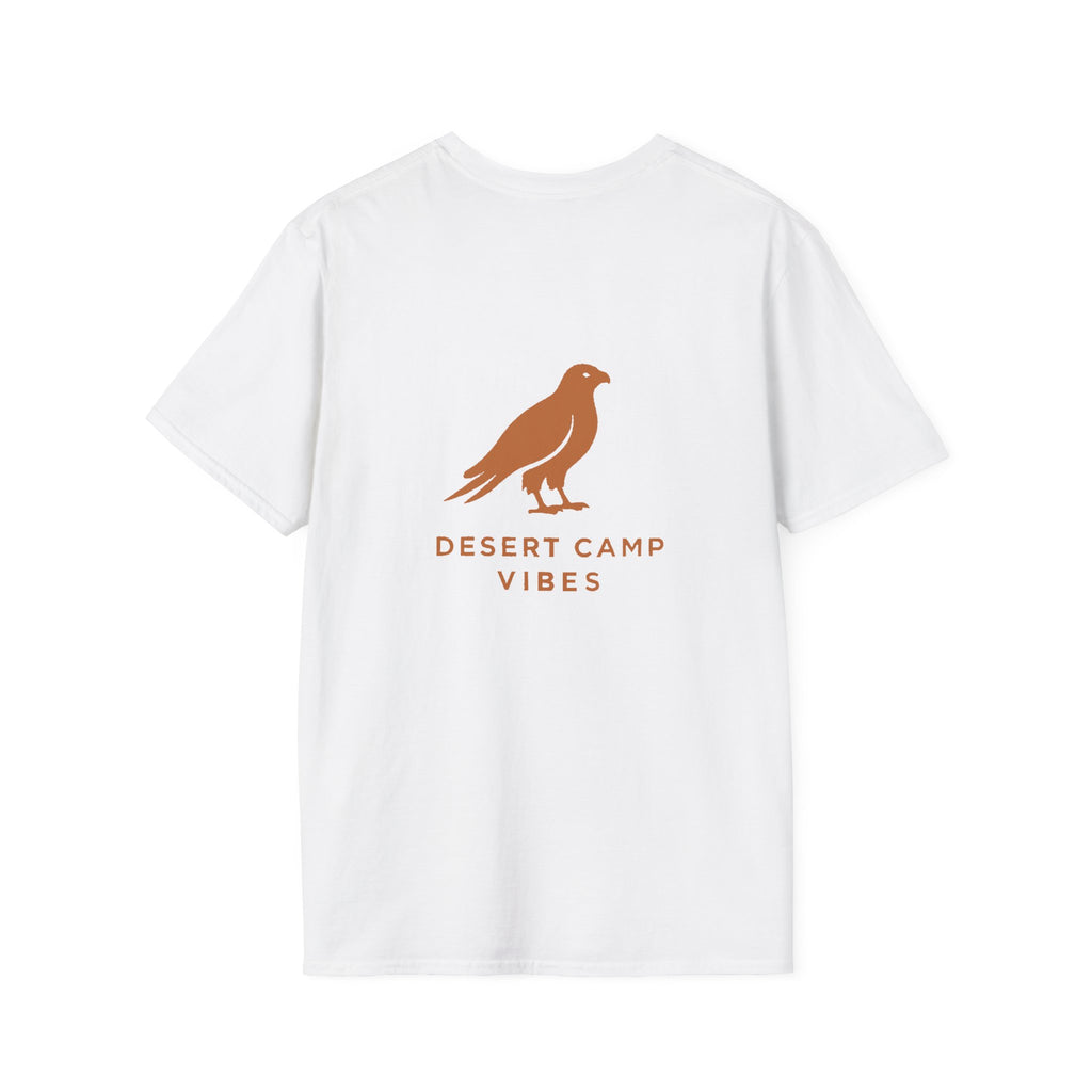 Desert Camp Vibes T-Shirt — Minimal Falcon Graphic Tee