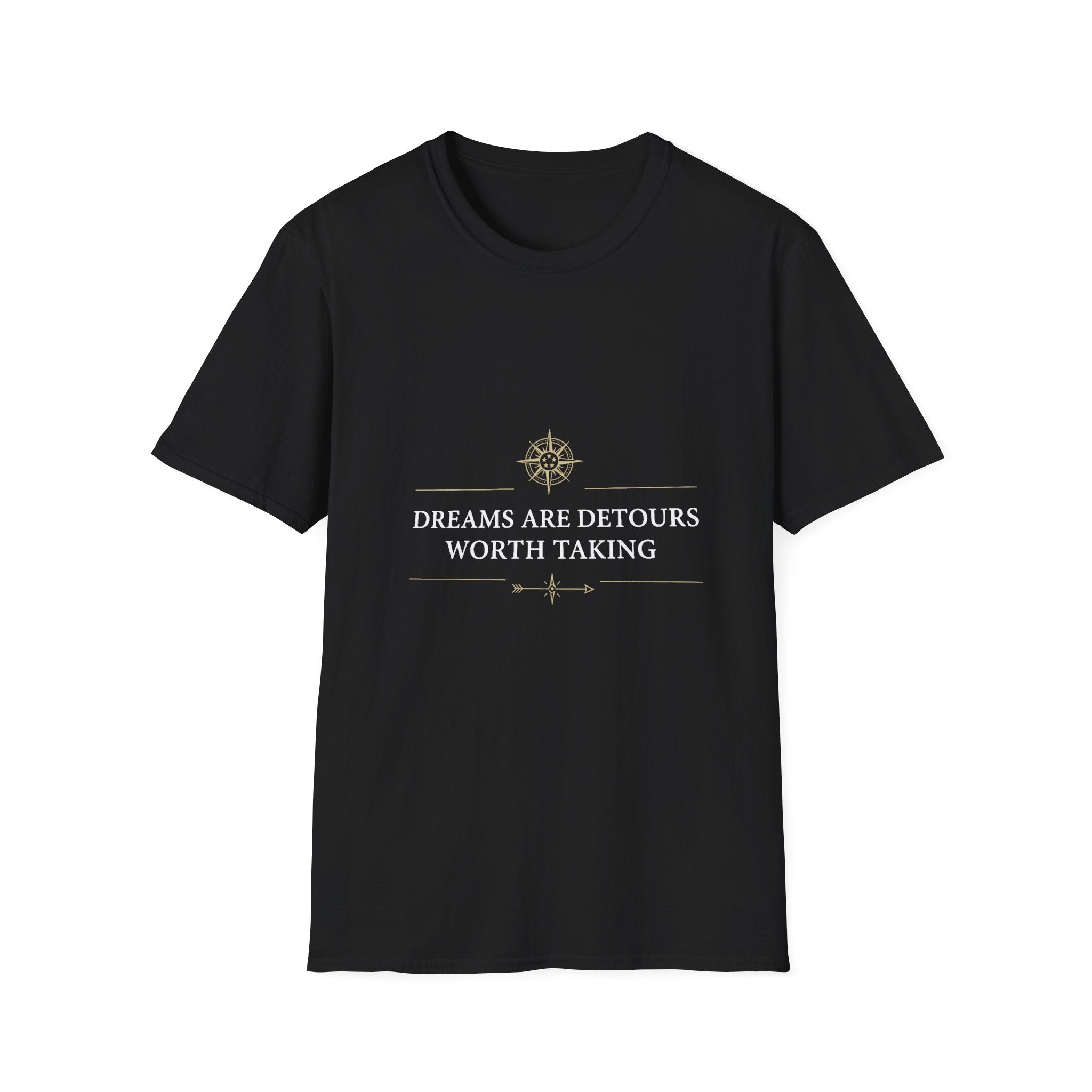 Minimalist 'Dreams Are Detours worth taking' Graphic T-Shirt
