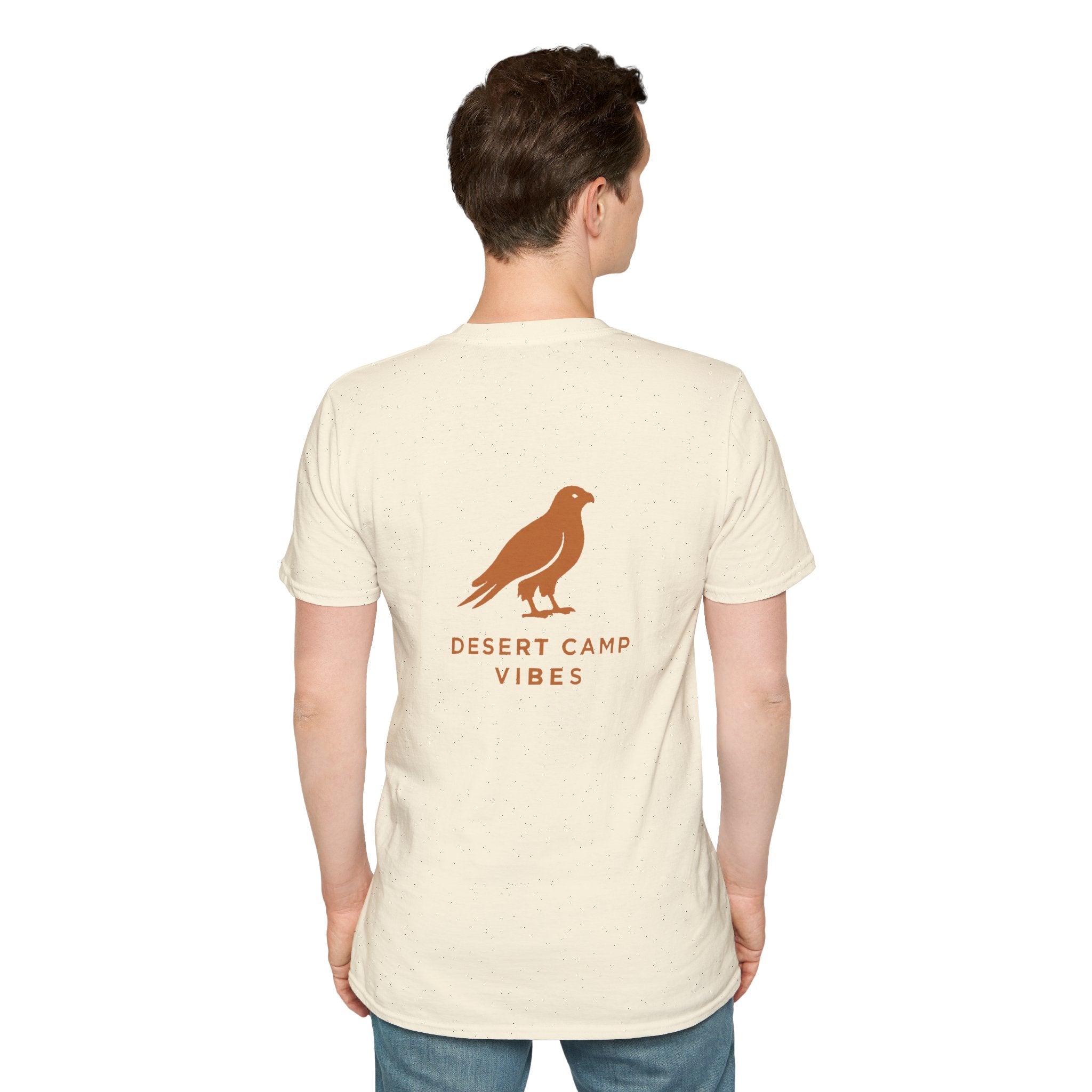 Desert Camp Vibes T-Shirt — Minimal Falcon Graphic Tee