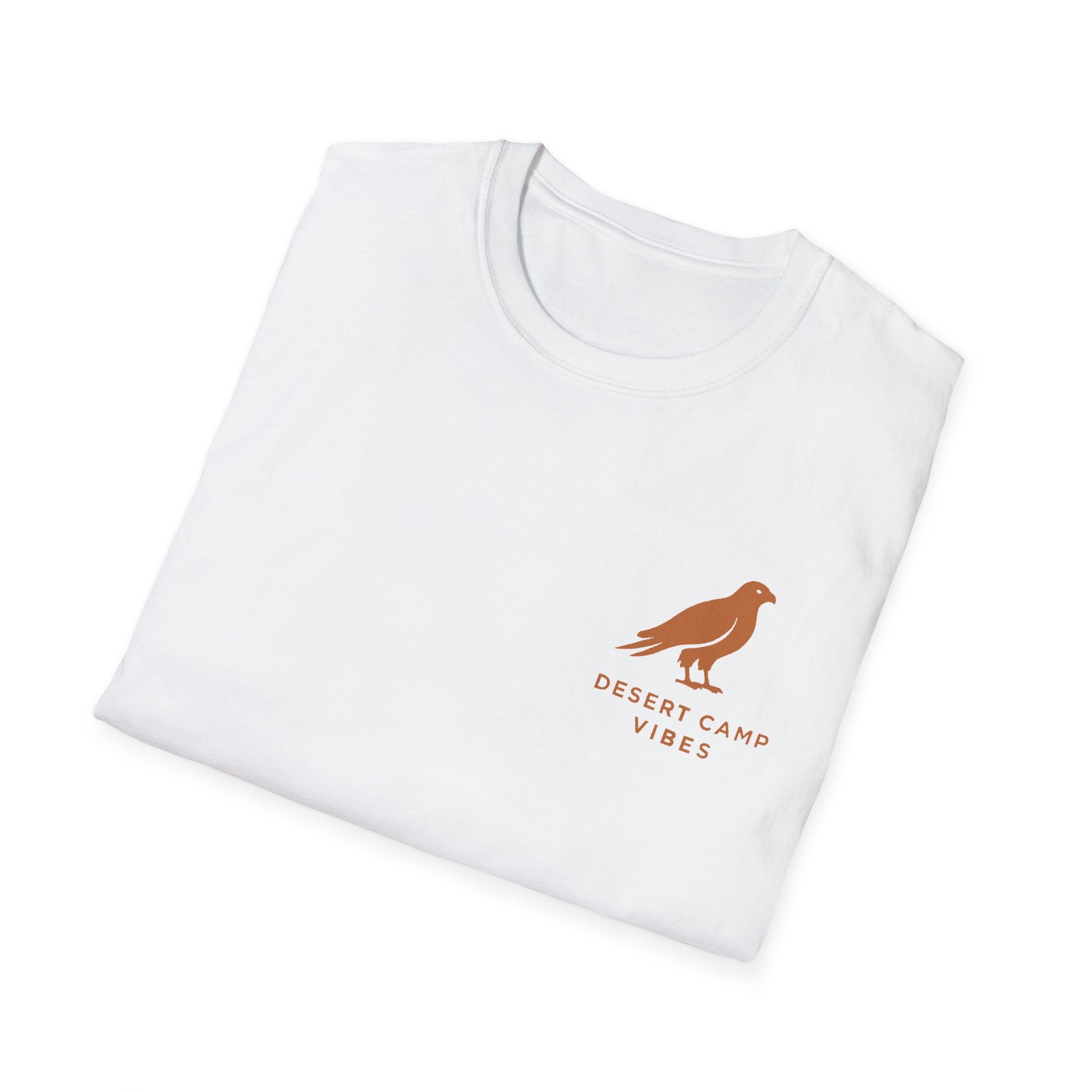 Desert Camp Vibes T-Shirt — Minimal Falcon Graphic Tee