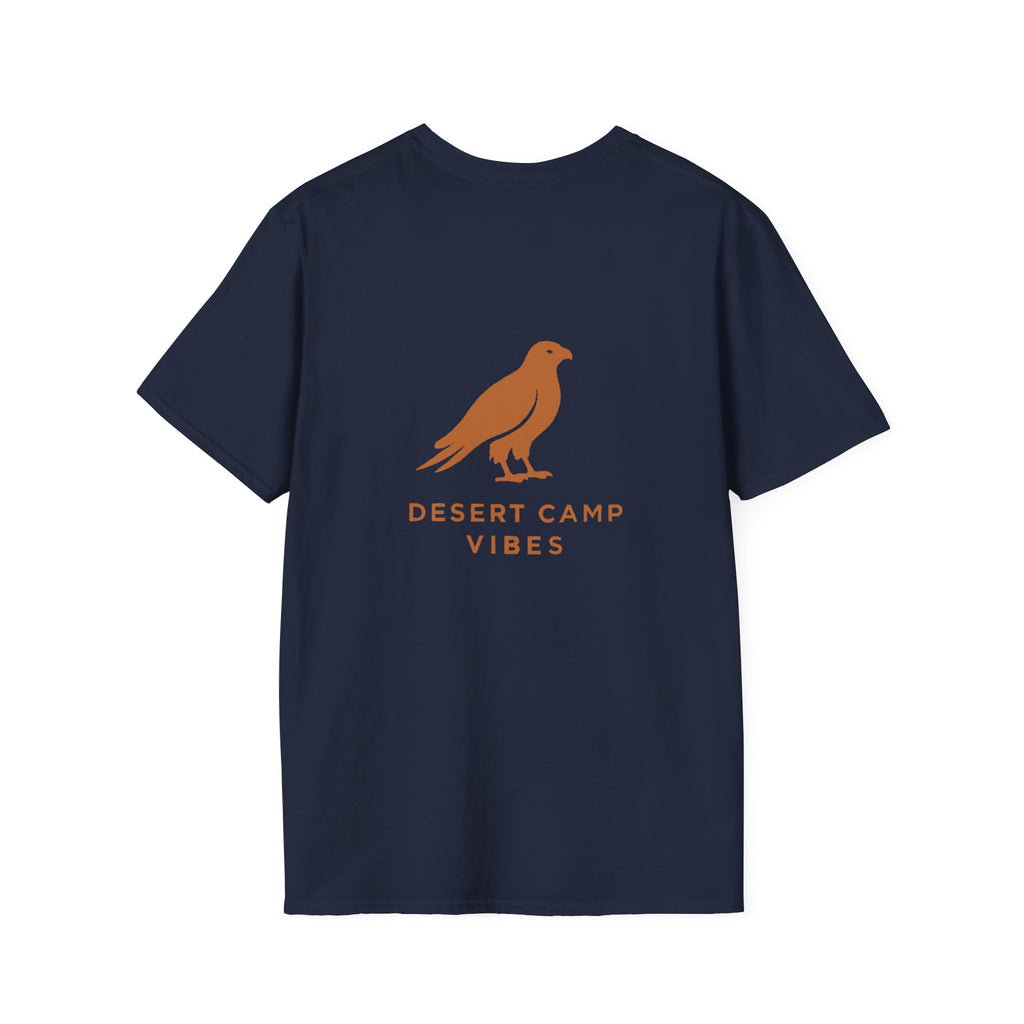 Desert Camp Vibes T-Shirt — Minimal Falcon Graphic Tee