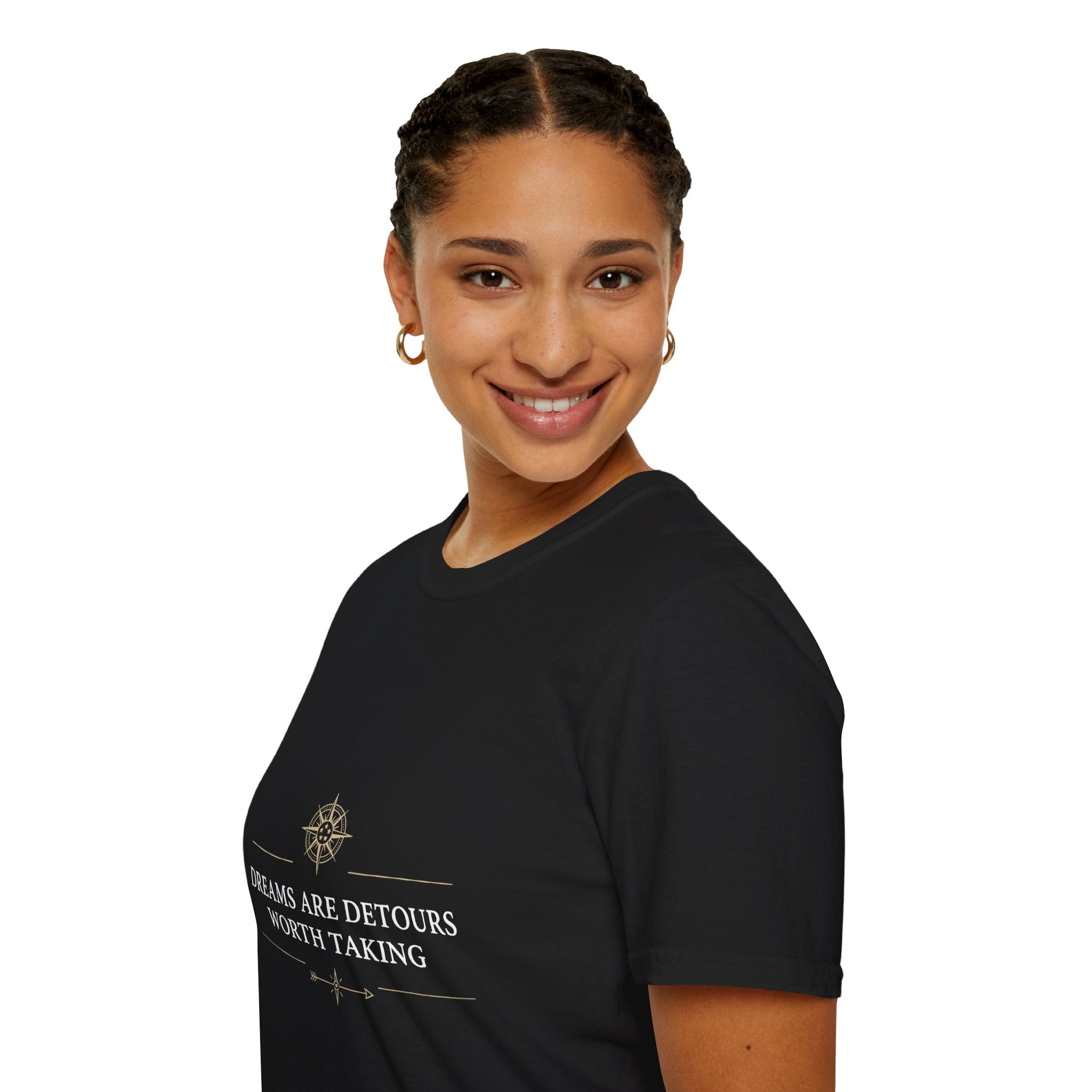 Minimalist 'Dreams Are Detours worth taking' Graphic T-Shirt