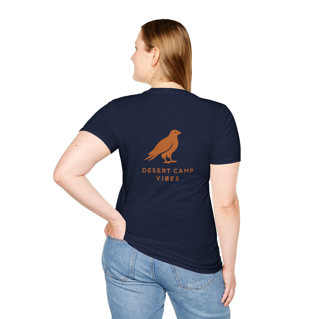 Desert Camp Vibes T-Shirt — Minimal Falcon Graphic Tee