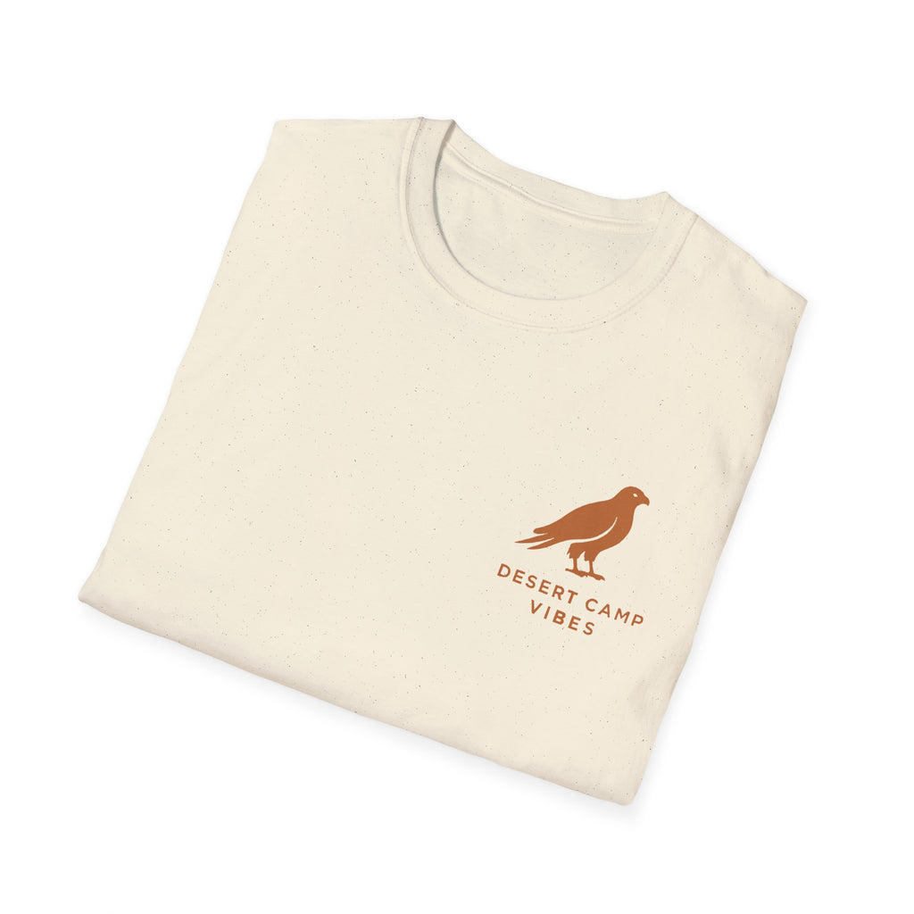 Desert Camp Vibes T-Shirt — Minimal Falcon Graphic Tee