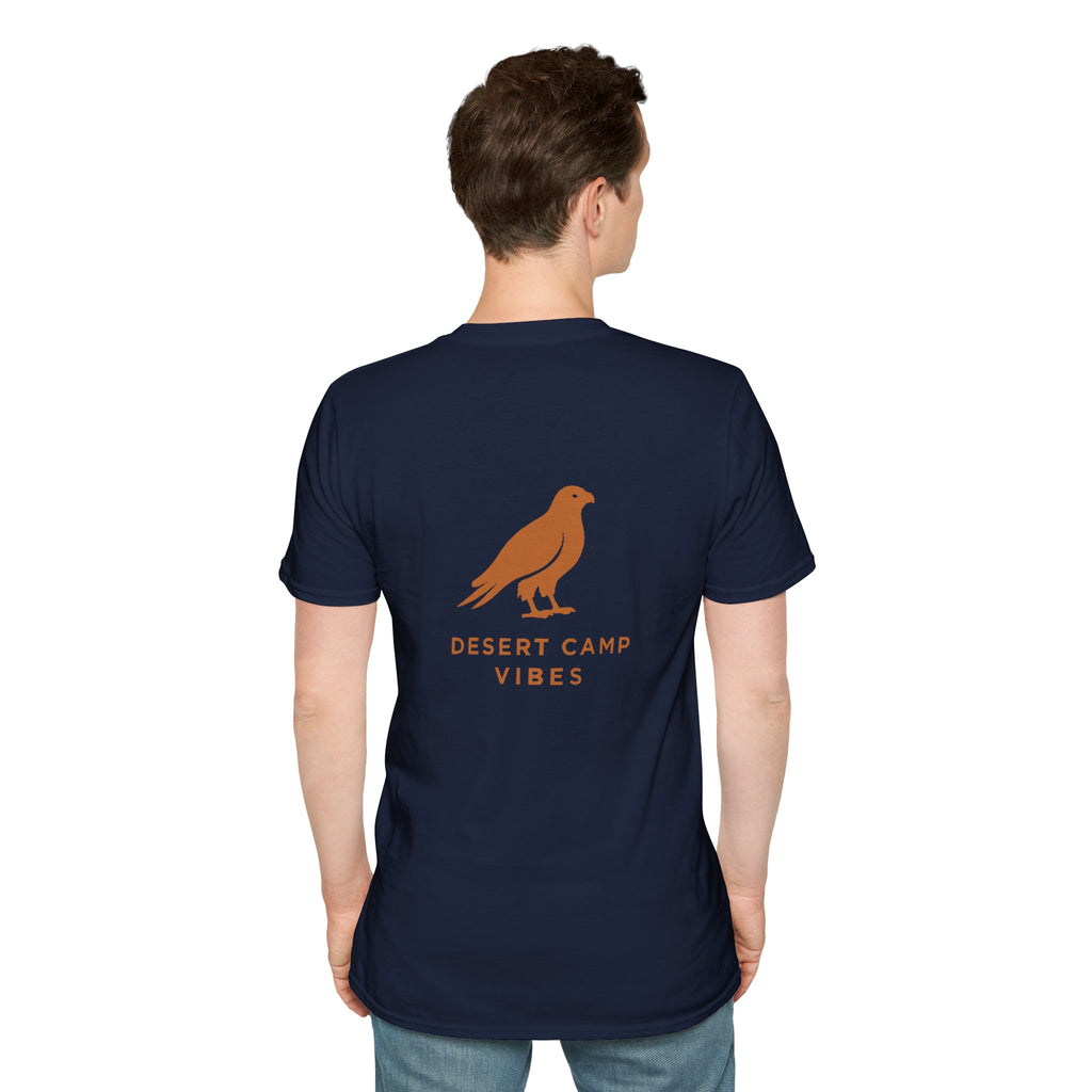 Desert Camp Vibes T-Shirt — Minimal Falcon Graphic Tee