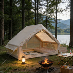 Lightweight All-Weather Desert Inflatable Tent, Oxford Coated Outer Tent, Windproof Sun-Proof for Middle East Desert Use