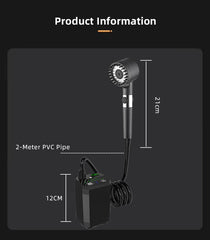 New Function 6000mAh Portable Shower Pump with Light 5 Spray Modes Fahrenheit Display IPX8 Waterproof Ideal for Outdoor Camping