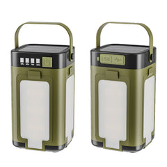Portable Solar Camping Light with Power Bank Function and Hook for Outdoor Hiking and Emergency Camping Light