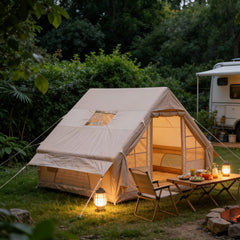 Lightweight All-Weather Desert Inflatable Tent, Oxford Coated Outer Tent, Windproof Sun-Proof for Middle East Desert Use