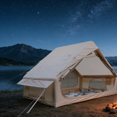 Lightweight All-Weather Desert Inflatable Tent, Oxford Coated Outer Tent, Windproof Sun-Proof for Middle East Desert Use