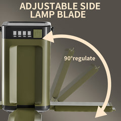 Portable Solar Camping Light with Power Bank Function and Hook for Outdoor Hiking and Emergency Camping Light