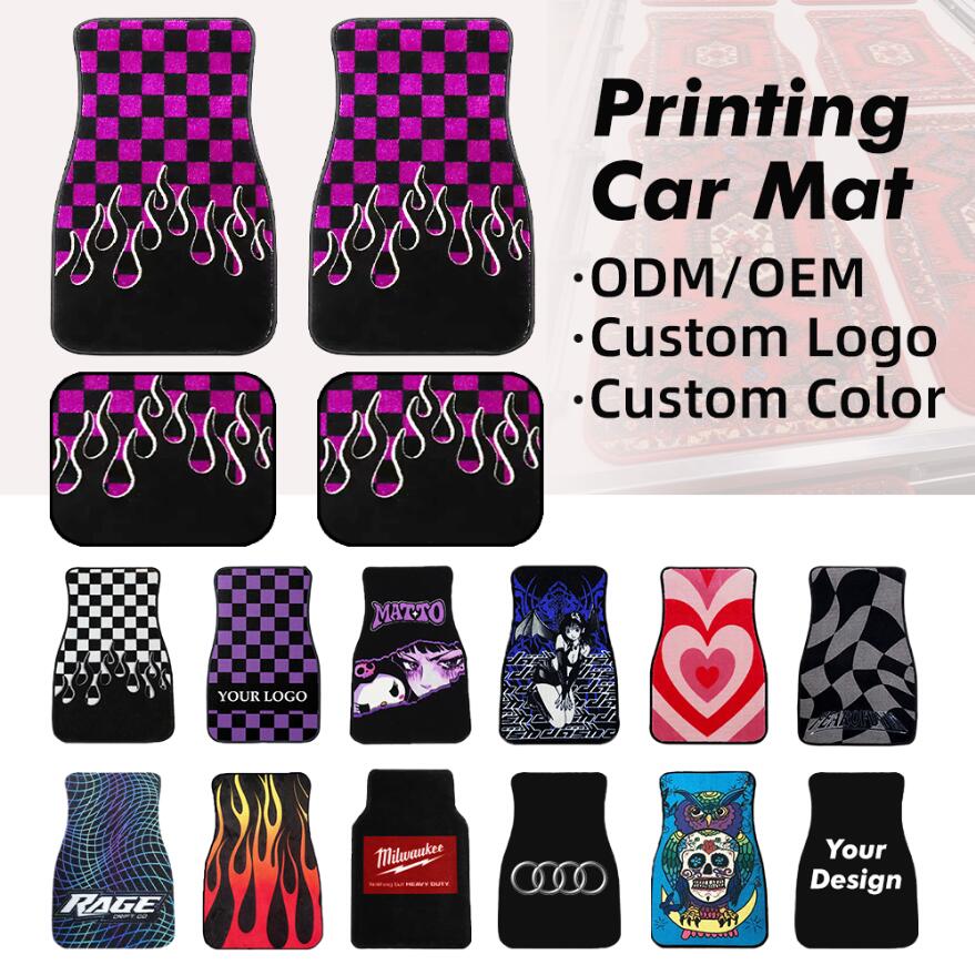 Factory Wholesale Hot Selling Personalized Waterproof Anime Rubber Universal Custom Car Floor Mats