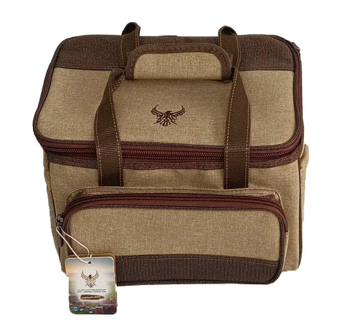 Shaam fabric wooden bag #10898